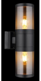 Globo 32014-2BS - Vonkajšie nástenné svietidlo XELOO 2xE27/60W/230V IP44