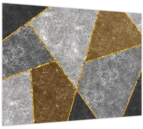 Sklenený obraz - Imitácia materiálov (70x50 cm)
