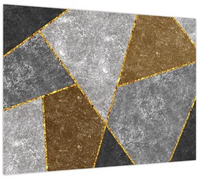 Sklenený obraz - Imitácia materiálov (70x50 cm)