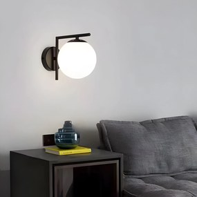 Toolight Toolight, nástenné svietidlo 1xE27, G101-1W, čierna-biela, OSW-09726