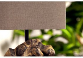Stolová lampa 19479 Masív drevo - Hnedá  - Komfort-nábytok