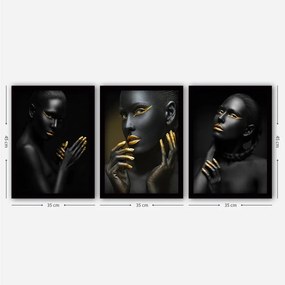 Obrazy v súprave 3 ks 35x45 cm – Wallity