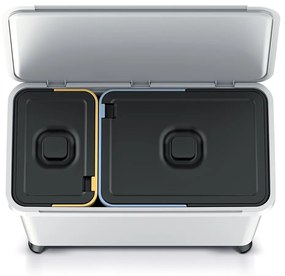 Odpadkový kôš SYSTEMO 10 L + 23 L svetlosivý