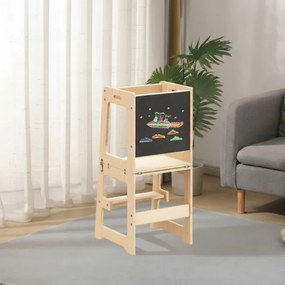 Učiaca veža 3v1 Mooby 35 naturálna