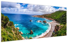 Obraz - Sardínia (120x50 cm)
