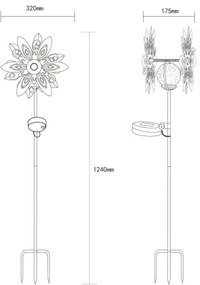 Globo 36578S - LED Solárna dekorácia LED/0,02W/3V IP44