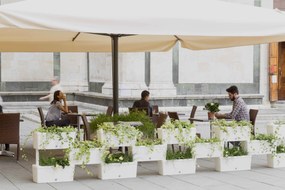 BAMA Sada zavlažovacích hrantíkov BRICK, biela