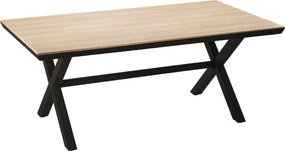 Záhradný stôl Alumio 180 cm hnedý/tmavosivý
