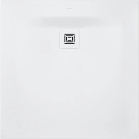 DURAVIT Sustano štvorcová sprchová vanička z materiálu DuraSolid, Antislip, 900 x 900 x 30 mm, biela matná, 720271740000000
