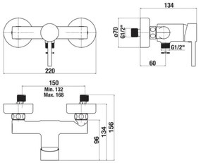 JIKA H3312F77164001 - Sprchová batéria MIO matná čierna