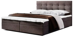 Čalúnená posteľ LAKE 2 + rošt + matrac + topper, 160x200, Cosmic 800