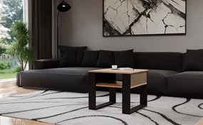 Konferenční stolek Lawa Modern 2P MINI SLIM dub artisan/černý