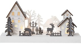 Biela svetelná dekorácia s vianočným motívom Fauna – Star Trading