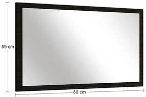 Zrkadlo na stenu Seina M-800 - wenge magic