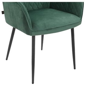 Zelené čalúnené jedálenské kreslá v súprave 2 ks Elvira – Støraa