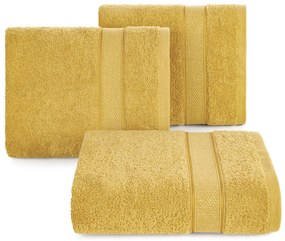 BAVLNENÝ UTERÁK LIANA 70X140 CM HORČICOVÁ