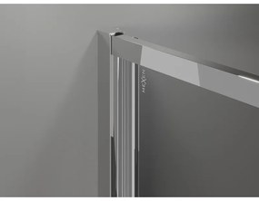 Mexen Exo, sprchovací kút so skladacími dverami 70 x 95 cm, 6mm číre sklo, chrómový profil, 816-070-095-01-00