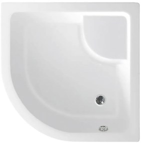 Aqualine Aqualine, Sprchová vanička akrylátová,štvrťkruh 80x80x28cm vrátane nožičiek, R550, C83