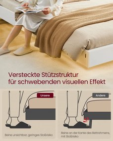 Manželská postel s LED osvetlením a nabíjacou stanicou 140x200 cm RMB864W01