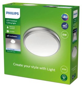 Philips Doris LED svietidlá IP54 4 000 K nikel