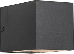 Moderná nástenná lampa tmavosivá - Transfer