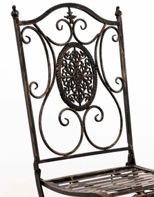 Súprava kovových stoličiek a stola Aldeano (SET 2+1) - Bronzová