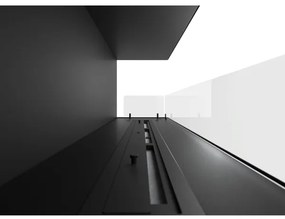 InFire - Rohový BIO krb 110x45 cm 3kW čierna