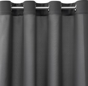 KRÁTKY ZÁVES NA KRÚŽKOCH RITA 140X175 CM GRAFITOVÁ