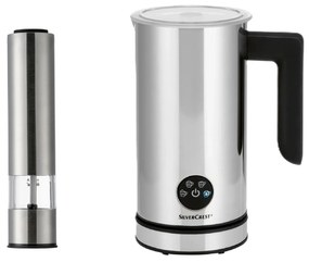 Silvercrest®  Elektrický mlynček na soľ a korenie Sspm 6 B1/Ssspm 6 B1 + Napeňovač mlieka EDS SMA 500 H1  (800011596)