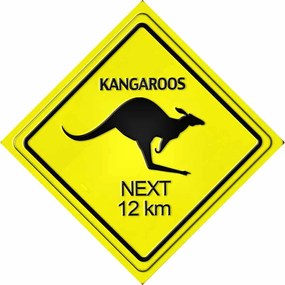 Ceduľa Kangaroos Next 12km