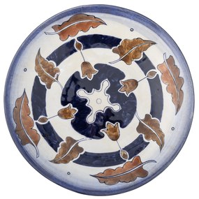Bloomingville Keramická misa na nôžke Myrna Dark Blue