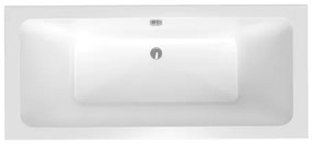 Obdĺžniková vaňa Laguna Nora Plus 160x75 cm akrylát ľavá aj pravá NO1600PLUS
