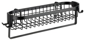 Čierna nástenná polička Wenko Classic Plus