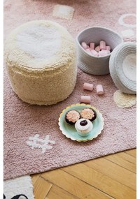 Ružový prateľný ručne tkaný bavlnený detský koberec 140x200 cm Noah – Lorena Canals