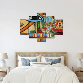 Obraz s egyptskými motívmi (150x105 cm)