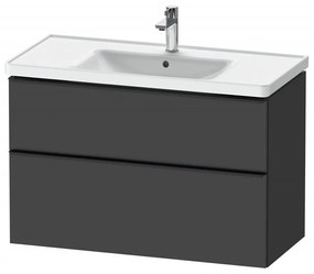 DURAVIT D-Neo závesná skrinka pod umývadlo, 2 zásuvky, 984 x 452 x 625 mm, grafit matný, DE435604949