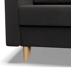 Rohová rozkladacia sedačka BLANK Comfort pravá, sivá