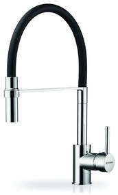 Pyramis 90939801 - Drezová batéria SERINA s flexibilným ramienkom, chróm/čierna