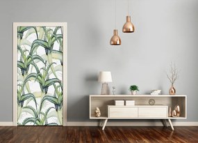 Samolepiace fototapety na dvere aloes 95x205 cm