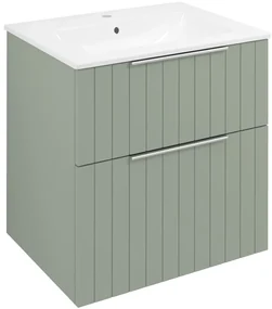 Sapho Sapho, CIRASA umývadlová skrinka 59,2x64x46cm, verde strip, CR601-4444S