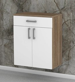 Nabytekmorava Kúpeľňová skrinka K24 farba korpusu: Dub sonoma tmavý, farba dvierok: Dub sonoma tmavý