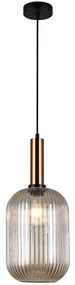 Italux ITALUX PND-5588-1L-BRO+AMB - Luster na lanku ANTIOLA 1xE27/40W/230V bronz IT0403