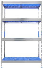 Hliníkový regál GASTRO 180x111x50 cm, 4x plastová polypropylénová polica