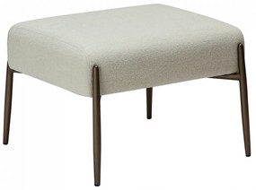 GLAM TABURET pebble earth/black