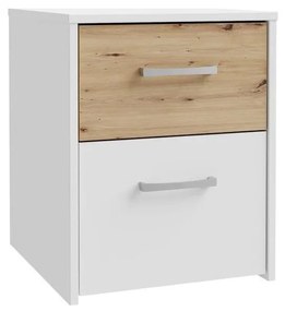 Nočný stolík URO dub artisan/biela
