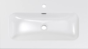 Comad Nábytkové keramické umývadlo FLY WHITE GLOSS UM 80-46 DP, 81x46 cm, biela lesklá