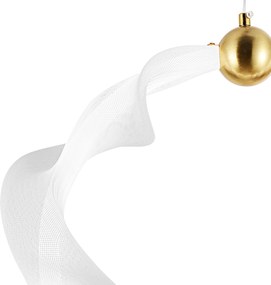 Toolight Toolight, LED závesné osvetlenie 22W, 4000K, 1540lm, G014-1CP, biela-zlatá, OSW-06361