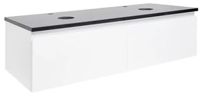 Kúpeľňová skrinka s krycou doskou SAT B-WAY 119x30x45 cm biely lesk BWAY120WTK, 1 ks