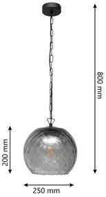 Luster na lanku MARILLA 1xE27/15W/230V