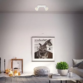 Briloner 2674-026 - Bodové svietidlo RETRO 2xE14/25W/230V biela